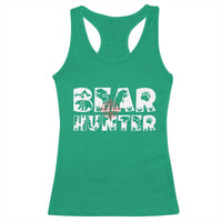 Bear Hunter Racerback Tank Top Outdoor Adventure Gift - Wonder Print Shop