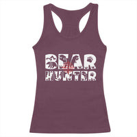 Bear Hunter Racerback Tank Top Outdoor Adventure Gift - Wonder Print Shop