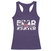 Bear Hunter Racerback Tank Top Outdoor Adventure Gift - Wonder Print Shop