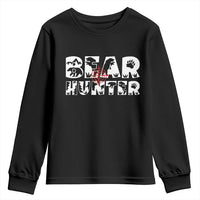 Bear Hunter Youth Sweatshirt Outdoor Adventure Gift - Wonder Print Shop