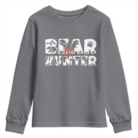Bear Hunter Youth Sweatshirt Outdoor Adventure Gift - Wonder Print Shop