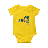New York Bear Hunter Baby Onesie Camo Map Hunting Season Gift - Wonder Print Shop