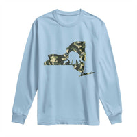 New York Bear Hunter Long Sleeve Shirt Camo Map Hunting Season Gift - Wonder Print Shop
