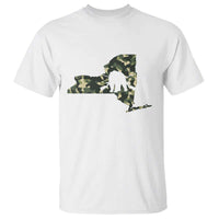 New York Bear Hunter T Shirt Camo Map Hunting Season Gift - Wonder Print Shop