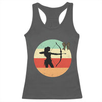 Retro Sunset Hunter Gift Racerback Tank Top Women Bow Hunters - Wonder Print Shop