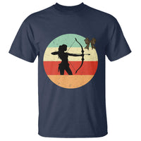 Retro Sunset Hunter Gift T Shirt Women Bow Hunters - Wonder Print Shop