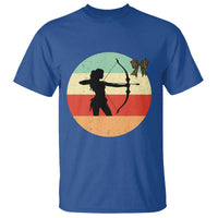 Retro Sunset Hunter Gift T Shirt Women Bow Hunters - Wonder Print Shop
