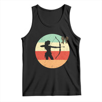 Retro Sunset Hunter Gift Tank Top Women Bow Hunters - Wonder Print Shop