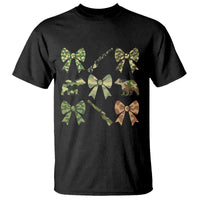 Women Bear Hunting Season T Shirt Camo Bow Coquette Gift - Wonder Print Shop