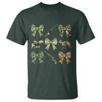 Women Bear Hunting Season T Shirt Camo Bow Coquette Gift - Wonder Print Shop