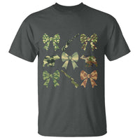 Women Bear Hunting Season T Shirt Camo Bow Coquette Gift - Wonder Print Shop