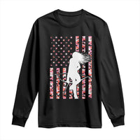 Patriotic Women Bow Hunter Long Sleeve Shirt American Flag Pink Camo Gift - Wonder Print Shop