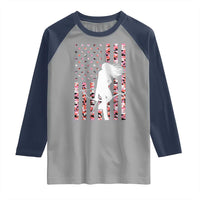 Patriotic Women Bow Hunter Raglan Shirt American Flag Pink Camo Gift - Wonder Print Shop
