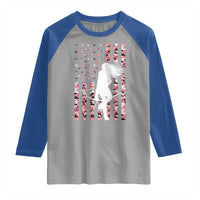 Patriotic Women Bow Hunter Raglan Shirt American Flag Pink Camo Gift - Wonder Print Shop