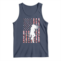 Patriotic Women Bow Hunter Tank Top American Flag Pink Camo Gift - Wonder Print Shop
