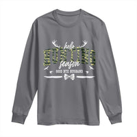 Funny Hunting Lover Long Sleeve Shirt Hello Hunting Season Goodbye Husband - Wonder Print Shop