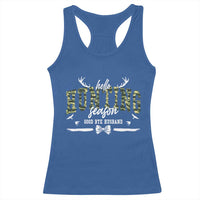 Funny Hunting Lover Racerback Tank Top Hello Hunting Season Goodbye Husband - Wonder Print Shop
