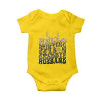 Hello Hunting Season Goodbye Husband Baby Onesie Funny Hunter Wife Gift - Wonder Print Shop