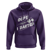 Funny Dart Thrower Hoodie Oops I Darted Gift For Dartist - Wonder Print Shop