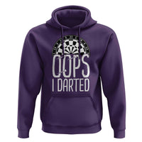 Sarcastic Dartist Gift Hoodie Funny Oops I Darted Darts Lover - Wonder Print Shop