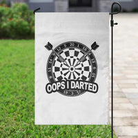 Funny Oops I Darted Garden Flag Sarcastic Dartist Darts Lover Gift - Wonder Print Shop