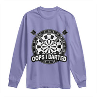 Funny Oops I Darted Long Sleeve Shirt Sarcastic Dartist Darts Lover Gift - Wonder Print Shop