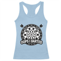 Funny Oops I Darted Racerback Tank Top Sarcastic Dartist Darts Lover Gift - Wonder Print Shop