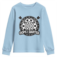 Funny Oops I Darted Youth Sweatshirt Sarcastic Dartist Darts Lover Gift - Wonder Print Shop