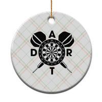 Vintage Dartboard Gift Idea For Dart Lover Ceramic Ornament - Wonder Print Shop