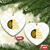 Funny Darts Retro Vintage Ceramic Ornament Aim Shoot Swear Repeat Dartist Gift - Wonder Print Shop