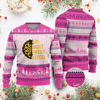 Funny Darts Retro Vintage Ugly Christmas Sweater Aim Shoot Swear Repeat Dartist Gift - Wonder Print Shop