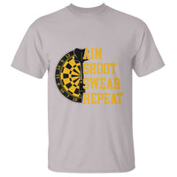 Funny Darts Retro Vintage T Shirt Aim Shoot Swear Repeat Dartist Gift - Wonder Print Shop