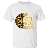 Funny Darts Retro Vintage T Shirt Aim Shoot Swear Repeat Dartist Gift - Wonder Print Shop