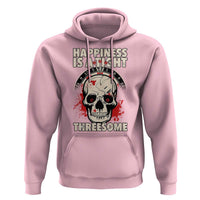 Happiness Is a Tight Threesome Hoodie Gothic Dart Player Gift - Wonder Print Shop