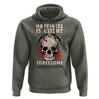 Happiness Is a Tight Threesome Hoodie Gothic Dart Player Gift - Wonder Print Shop