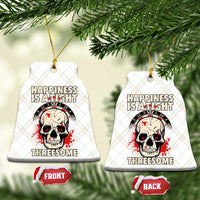 Happiness Is a Tight Threesome Ceramic Ornament Gothic Dart Player Gift - Wonder Print Shop