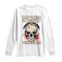 Happiness Is a Tight Threesome Long Sleeve Shirt Gothic Dart Player Gift - Wonder Print Shop