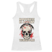 Happiness Is a Tight Threesome Racerback Tank Top Gothic Dart Player Gift - Wonder Print Shop