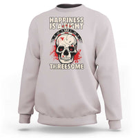Happiness Is a Tight Threesome Sweatshirt Gothic Dart Player Gift - Wonder Print Shop