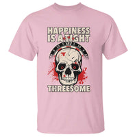 Happiness Is a Tight Threesome T Shirt Gothic Dart Player Gift - Wonder Print Shop