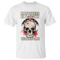 Happiness Is a Tight Threesome T Shirt Gothic Dart Player Gift - Wonder Print Shop