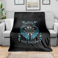 Dart Player Sport Throw Blanket Darts Happiness Is A Tight Threesome - Wonder Print Shop