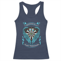Dart Player Sport Racerback Tank Top Darts Happiness Is A Tight Threesome - Wonder Print Shop