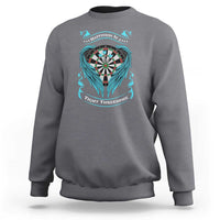 Dart Player Sport Sweatshirt Darts Happiness Is A Tight Threesome - Wonder Print Shop