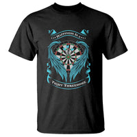 Dart Player Sport T Shirt Darts Happiness Is A Tight Threesome - Wonder Print Shop