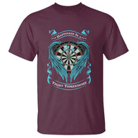 Dart Player Sport T Shirt Darts Happiness Is A Tight Threesome - Wonder Print Shop