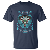 Dart Player Sport T Shirt Darts Happiness Is A Tight Threesome - Wonder Print Shop