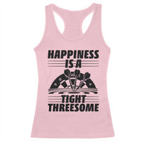 Dirty Joke Darts Gift Racerback Tank Top Darts Happiness Is A Tight Threesome - Wonder Print Shop