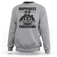Dirty Joke Darts Gift Sweatshirt Darts Happiness Is A Tight Threesome - Wonder Print Shop