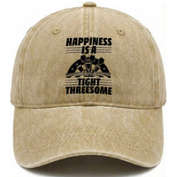 Dirty Joke Darts Gift Washed Cotton Baseball Cap Darts Happiness Is A Tight Threesome